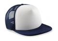 Snapback Trucker Vintage B645 French Navy-White